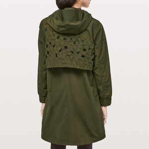 LAST DAY - NWT Lululemon Graced with Lace Jacket *Long Dark Olive, size 6